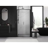 Mexen Exo-S puerta de ducha corredera 110 cm, transparente, negra - 8151-110-000-70-00