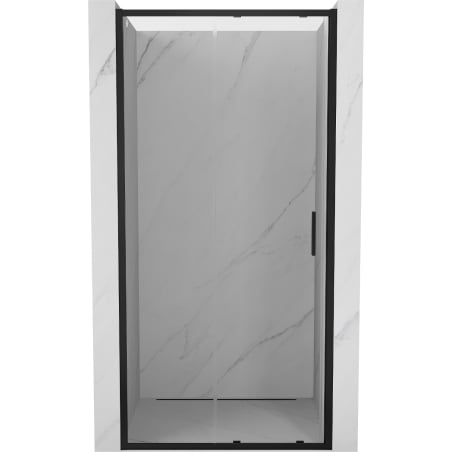 Mexen Exo drzwi prysznicowe rozsuwane 125 cm, transparent, czarne - 8151-125-000-70-00