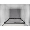 Mexen Exo-S puerta de ducha corredera 125 cm, transparente, negra - 8151-125-000-70-00