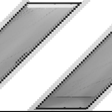 Mexen Exo schuifbare douchedeur 100 cm, transparant, zwart - 8151-100-000-70-00