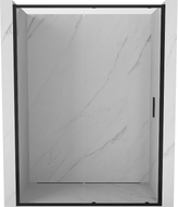 Mexen Exo-S drzwi prysznicowe rozsuwane 155 cm, transparent, czarne - 8151-155-000-70-00