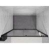 Mexen Exo-S portas de duche de correr 145 cm, transparentes, pretas - 8151-145-000-70-00