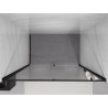 Mexen Exo-R drzwi prysznicowe uchylne 150 cm, transparent, czarne - 819-150-000-70-00