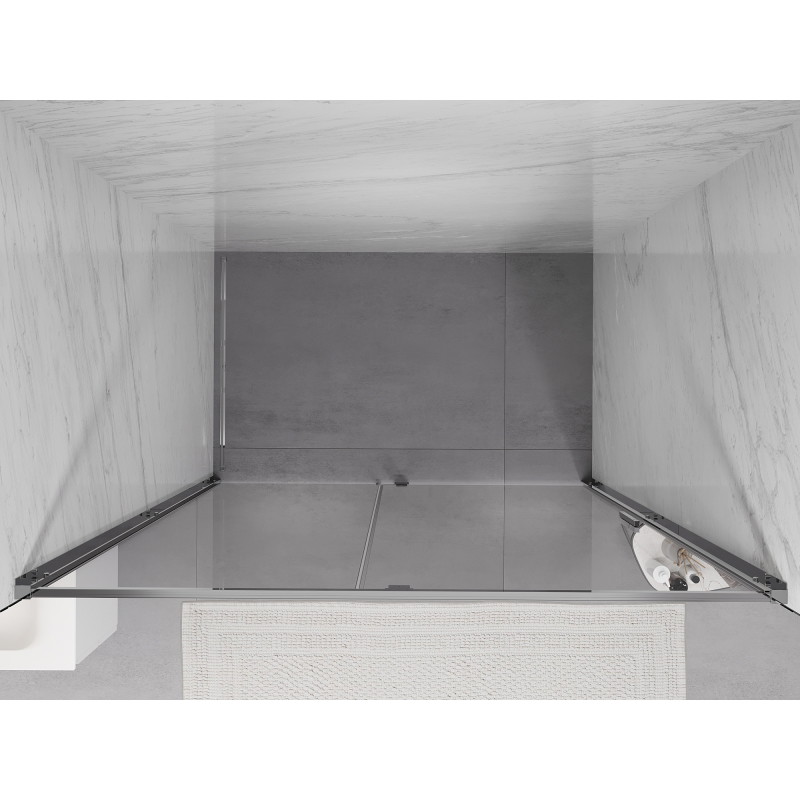 Mexen Exo drzwi prysznicowe uchylne 150 cm, transparent, chrom - 819-150-000-01-00