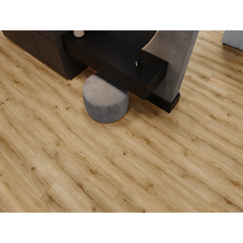 Mexen Beaver Creek vinyl panels 1227 x 187 mm LVT Dryback 2.5 mm, PVC backing, 4 V-Groove, Oak - F1302-1227-187-255-4V1-01