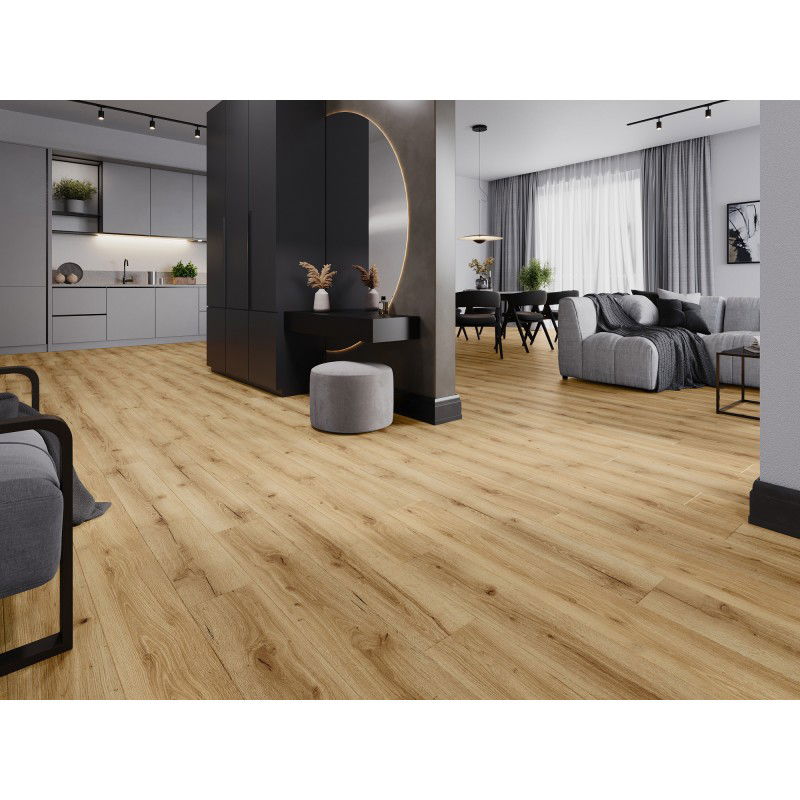 Mexen Beaver Creek Vinylpanelen 1227 x 187 mm LVT Dryback 2,5 mm, PVC Unterlag, 4 V-Fuga, Eech - F1302-1227-187-255-4V1-01