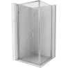 Mexen Exo-F vikbar duschkabin 70 x 70 cm, transparent, krom - 816-070-070-01-00