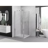 Mexen Exo-F opvouwbare douchecabine 70 x 70 cm, transparant, chroom - 816-070-070-01-00