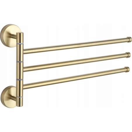 Mexen colgador giratorio triple para toallas, dorado - 7039243-50