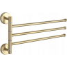 Mexen colgador giratorio triple para toallas, dorado - 7039243-50