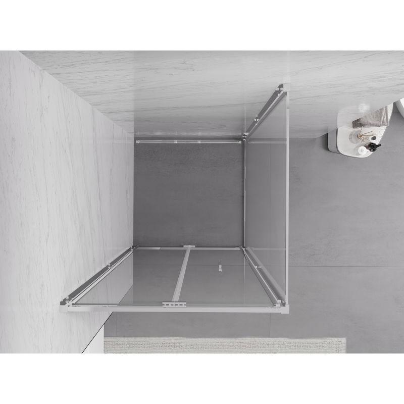 Mexen Exo cabina doccia pieghevole 80 x 80 cm, trasparente, cromo - 816-080-080-01-00