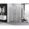 Mexen Exo-F opvouwbare douchecabine 85 x 70 cm, transparant, chroom - 816-085-070-01-00