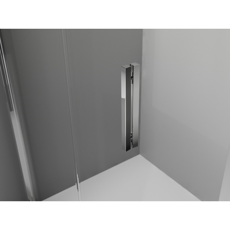Mexen Exo-F cabina doccia pieghevole 90 x 75 cm, trasparente, cromata - 816-090-075-01-00