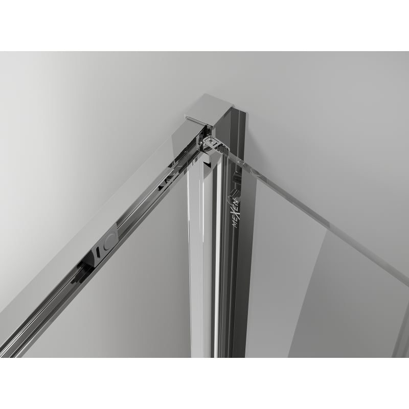 Mexen Exo-F faltbare Duschkabine 100 x 75 cm, transparent, Chrom - 816-100-075-01-00
