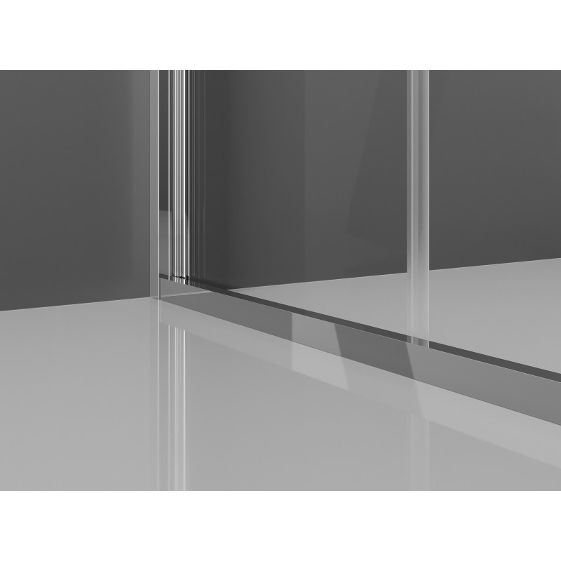 Mexen Exo-F locāma dušas kabīne 80 x 100 cm, caurspīdīga, hroma - 816-080-100-01-00