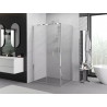 Mexen Exo-F fällbar duschkabin 75 x 100 cm, transparent, krom - 816-075-100-01-00