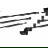 Mexen triple porte-serviettes pivotant, noir - 7039243-70