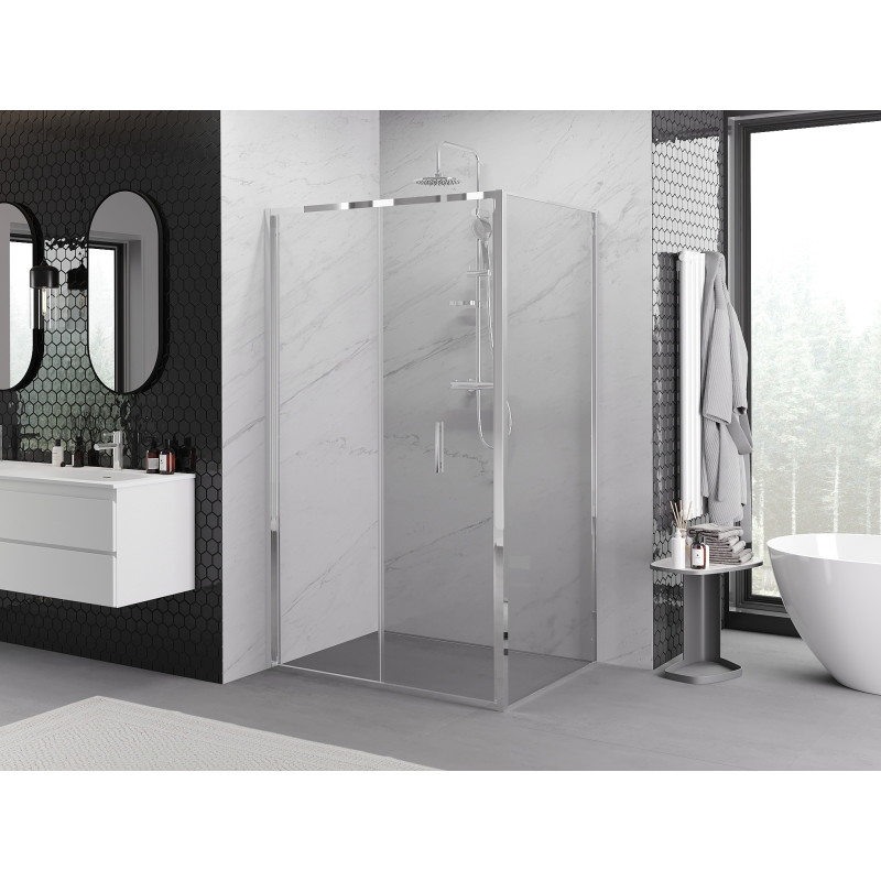 Mexen Exo-F πτυσσόμενο ντους 70 x 100 cm, διαφανές, χρώμιο - 816-070-100-01-00