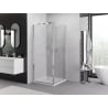 Mexen Exo-F faltbare Duschkabine 85 x 85 cm, transparent, Chrom - 816-085-085-01-00