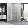 Mexen Exo-F faltbare Duschkabine 85 x 85 cm, transparent, Chrom - 816-085-085-01-00