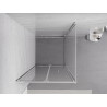 Mexen Exo-F vikbar duschkabin 85 x 85 cm, transparent, krom - 816-085-085-01-00