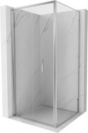 Mexen Exo-F cabine de douche pliante 75 x 75 cm, transparente, chromée - 816-075-075-01-00