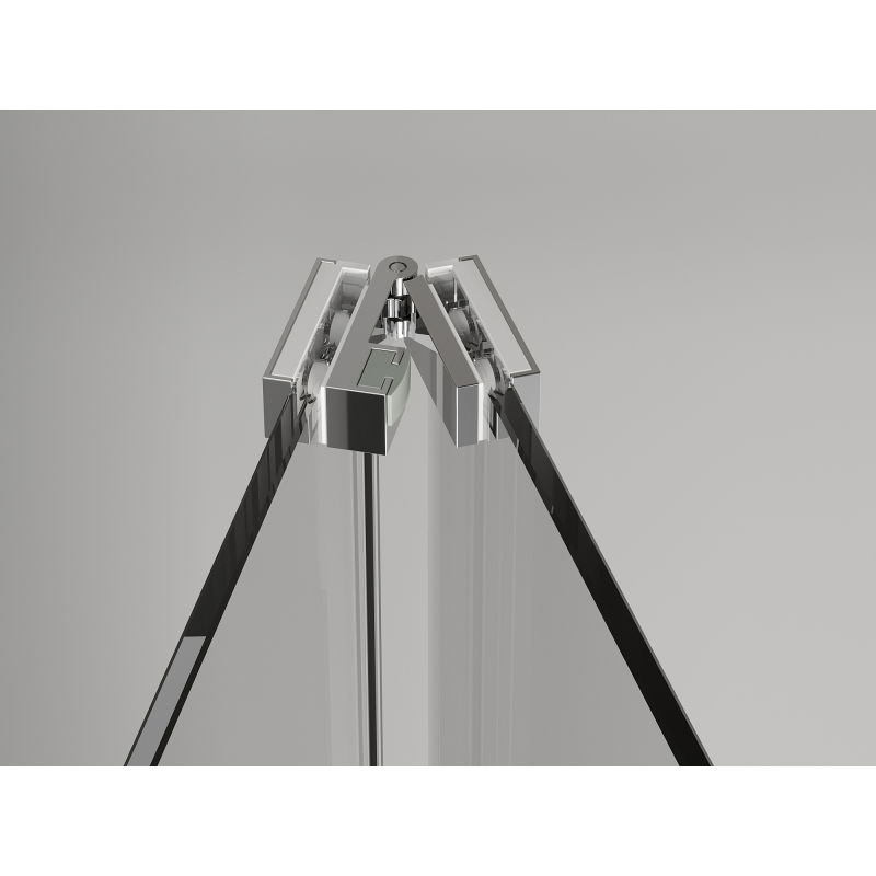 Mexen Exo opvouwbare douchecabine 85 x 80 cm, transparant, chroom - 816-085-080-01-00