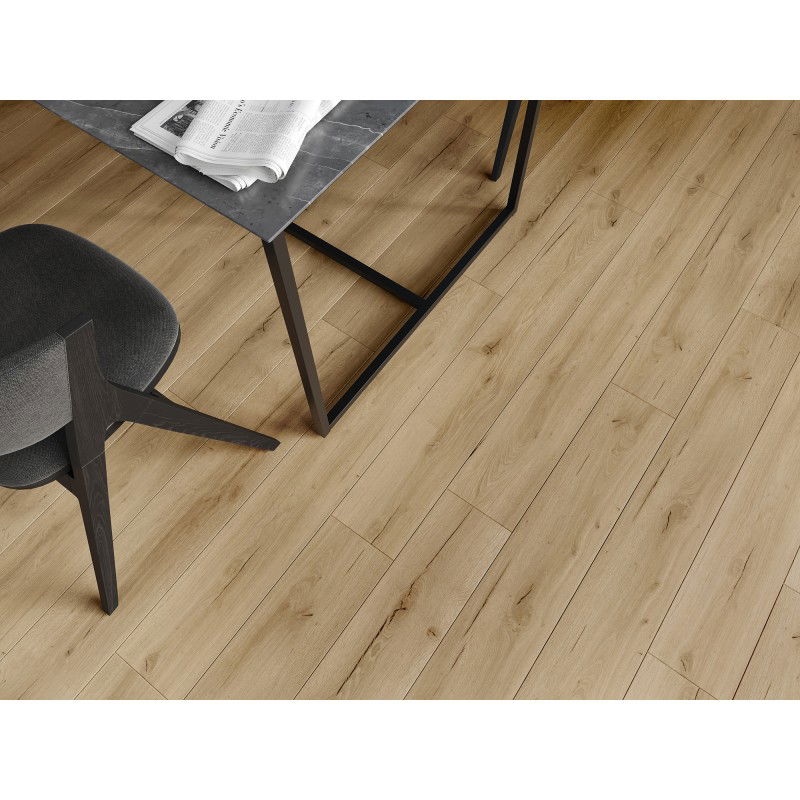 Mexen Buffalo vinylpanelen 1227 x 187 mm LVT Dryback 2,5 mm, PVC-onderlaag, 4 V-voegen, Eik - F1307-1227-187-255-4V1-01