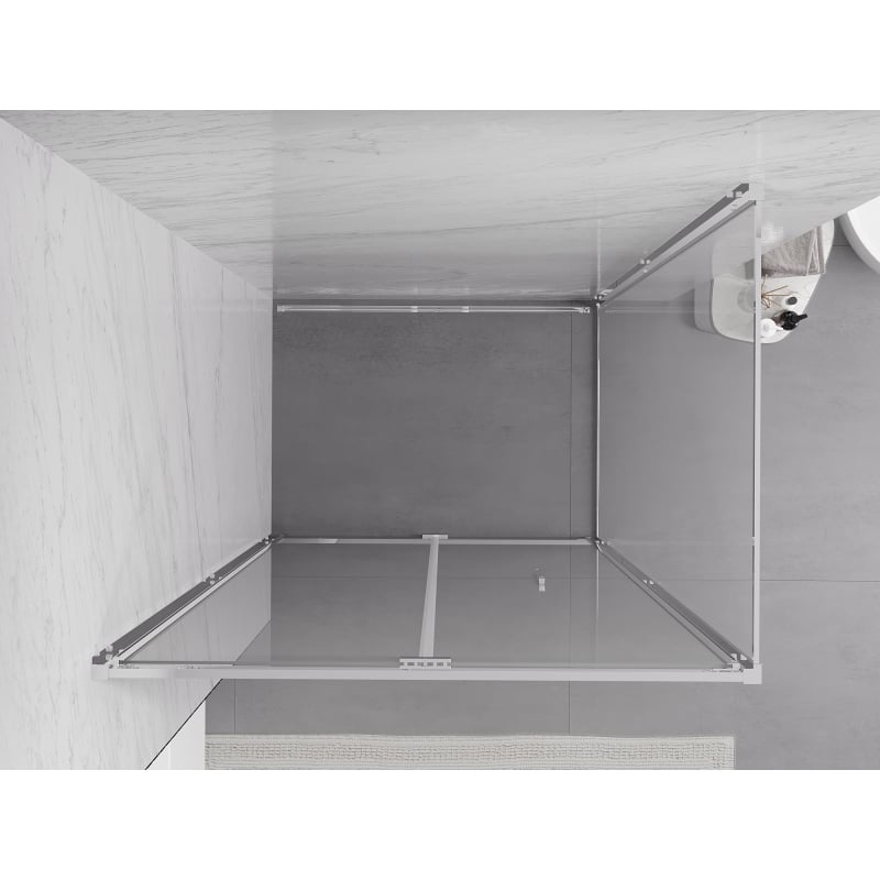 Mexen Exo-F cabine de duche dobrável 80 x 85 cm, transparente, cromada - 816-080-085-01-00