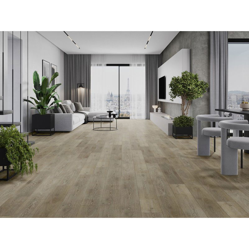 Mexen Jasper panneaux vinyle 1227 x 187 mm LVT Dryback 2,5 mm, sous-couche PVC, 4 V-Joint, Chêne - F1318-1227-187-255-4V1-01