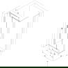 Mexen Exo faltbare Duschkabine 70 x 95 cm, transparent, Chrom - 816-070-095-01-00