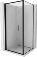 Mexen Exo 95 x 95 cm Foldable Shower Enclosure, Transparent, Black - 816-095-095-70-00