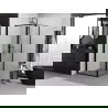Mexen Exo faltbare Duschkabine 100 x 100 cm, transparent, schwarz - 816-100-100-70-00