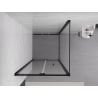 Mexen Exo cabine de douche pliante 100 x 100 cm, transparente, noire - 816-100-100-70-00