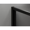 Mexen Exo folding shower cabin 100 x 100 cm, transparent, black - 816-100-100-70-00