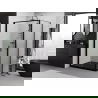 Mexen Exo klappbare Duschkabine 70 x 75 cm, transparent, schwarz - 816-070-075-70-00