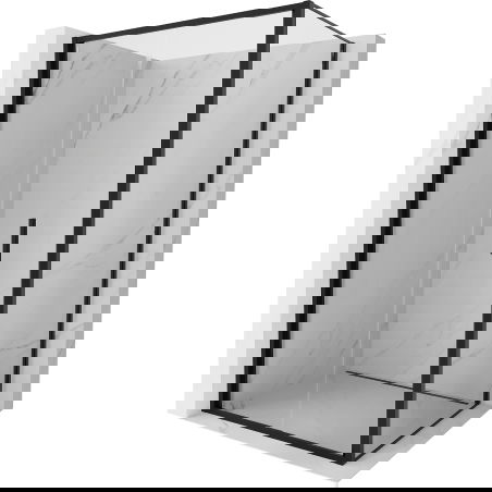 Mexen Exo klappbare Duschkabine 70 x 75 cm, transparent, schwarz - 816-070-075-70-00