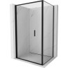 Mexen Exo-F cabine de douche pliante 90 x 75 cm, transparent, noir - 816-090-075-70-00