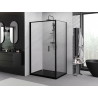 Mexen Exo-F cabine de douche pliante 95 x 75 cm, transparente, noire - 816-095-075-70-00