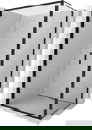 Mexen Exo πτυσσόμενη καμπίνα ντους 100 x 75 cm, διάφανη, μαύρη - 816-100-075-70-00