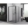 Mexen Exo-F cabina de ducha plegable 100 x 80 cm, transparente, negra - 816-100-080-70-00