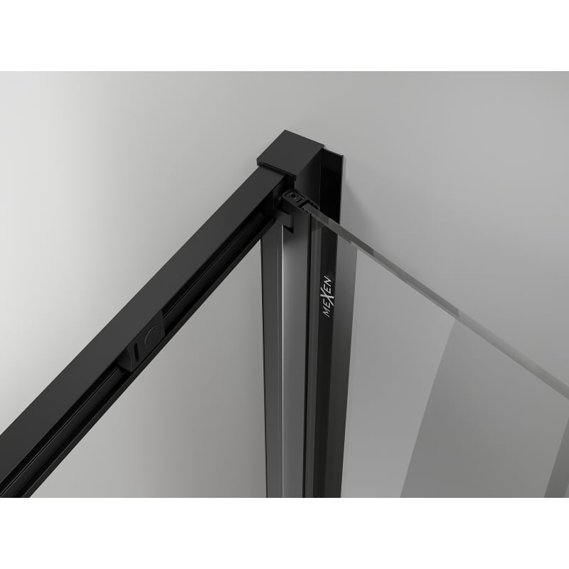 Mexen Exo-F cabina doccia pieghevole 75 x 90 cm, trasparente, nera - 816-075-090-70-00