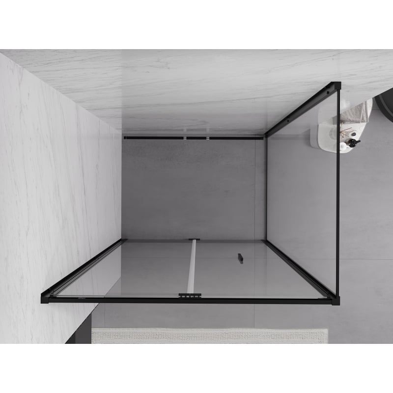 Mexen Exo kabina prysznicowa składana 85 x 90 cm, transparent, czarna - 816-085-090-70-00