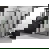 Mexen Exo faltbare Duschkabine 95 x 90 cm, transparent, schwarz - 816-095-090-70-00
