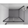 Mexen Exo-F cabina doccia pieghevole 85 x 95 cm, trasparente, nera - 816-085-095-70-00