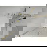 Mexen Lima Duo faltbare Duschkabine 90 x 90 cm, transparent, gold + Duschtasse Flat - 856-090-090-50-02-4010G