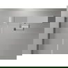Mexen Exo fünfeckige Duschkabine zum Öffnen 100 x 100 cm, transparent, Chrom - 812-100-100-01-00