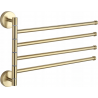 Mexen perchero giratorio cuádruple para toallas, dorado - 7039244-50