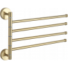Mexen viervoudige draaibare handdoekhouder, goud - 7039244-50