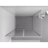 Mexen Exo-B Duo cabina doccia battente 70 x 85 cm, trasparente, cromato - 814-070-085-01-00